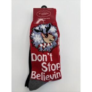 St Nicholas Square 3pk Mens Holiday‎ Socks $12 NWT Fits Shoe Sz 7-12